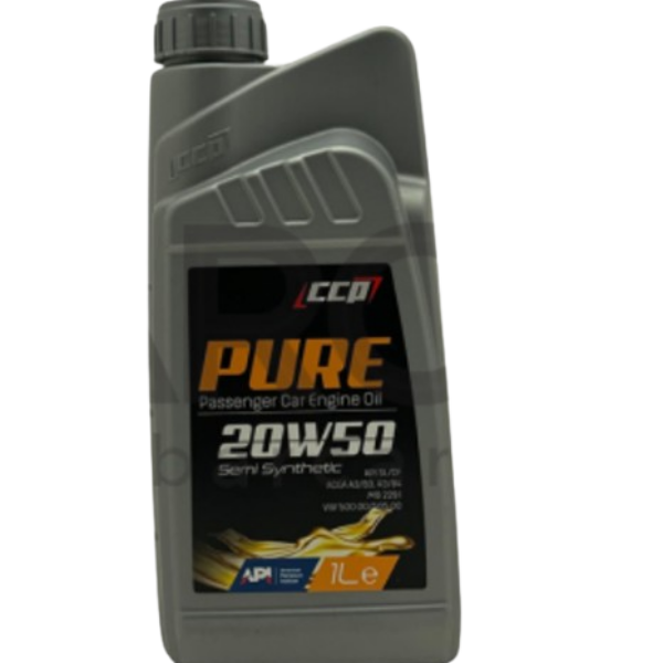 CCP Pure 20W50 Yarı Sentetik Motor Yağı 1 LT
