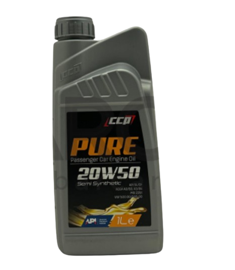 CCP Pure 20W50 Yarı Sentetik Motor Yağı 1 LT
